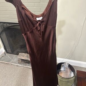 Meshki Brown Maxi Dress